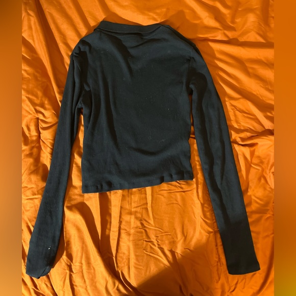 Top Shop Navy Blue Zipup Sweater - Picture 3 of 3